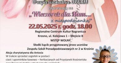 “Wieczorek dla Mam… z niespodzianką” wraz z akcją charytatywną dla Antosia