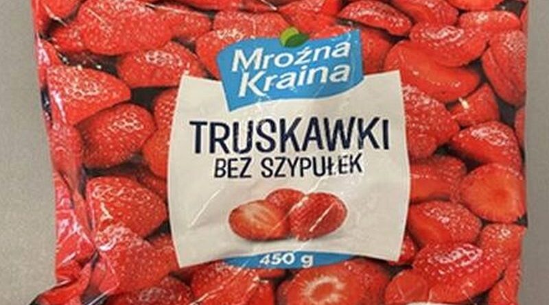 Salmonella w jednej partii mrożonych truskawek