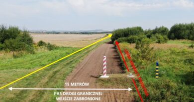 Straż Graniczna przypomina o zakazie wejścia na pas drogi granicznej