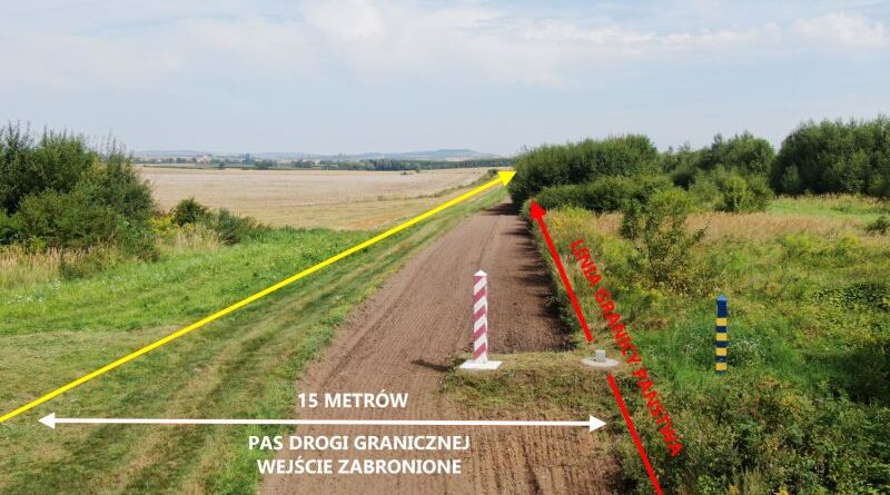 Straż Graniczna przypomina o zakazie wejścia na pas drogi granicznej