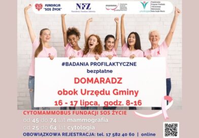 Skorzystaj z bezpłatnych badań profilaktycznych w Domaradzu