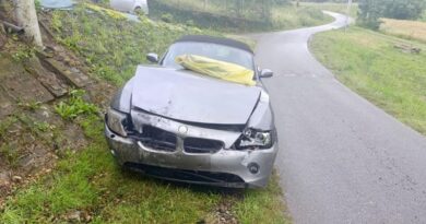 Kolizja na bocznej drodze w Domaradzu. Policja dementuje plotki o ucieczce