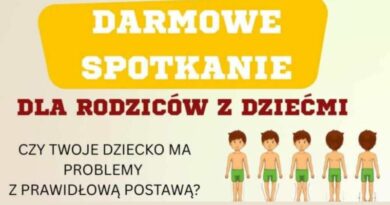 Bezpłatne spotkanie dla rodziców i dzieci w Krzemiennej – gimnastyka korekcyjna już 31 lipca