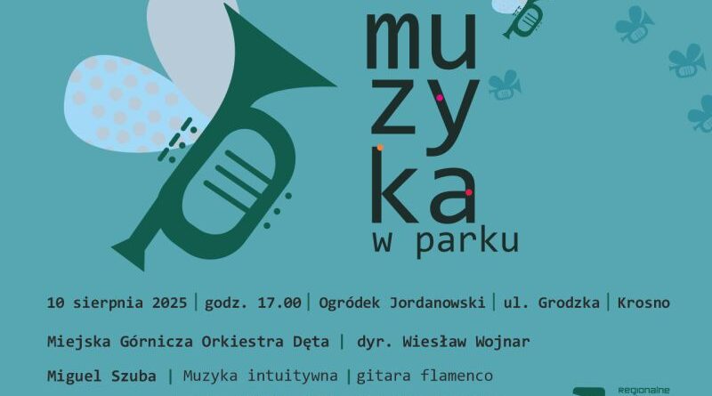 Muzyka w parku: koncert Miejskiej Górniczej Orkiestry Dętej oraz Miguela Szuba