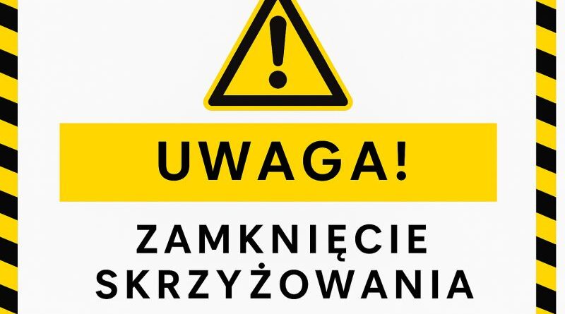 Tymczasowe zamknięcie skrzyżowania w Domaradzu