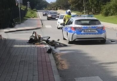 Kolizja na skrzyżowaniu drogi powiatowej w Starej Wsi