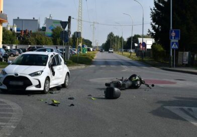 Nietrzeźwy motocyklista sprawcą kolizji drogowej