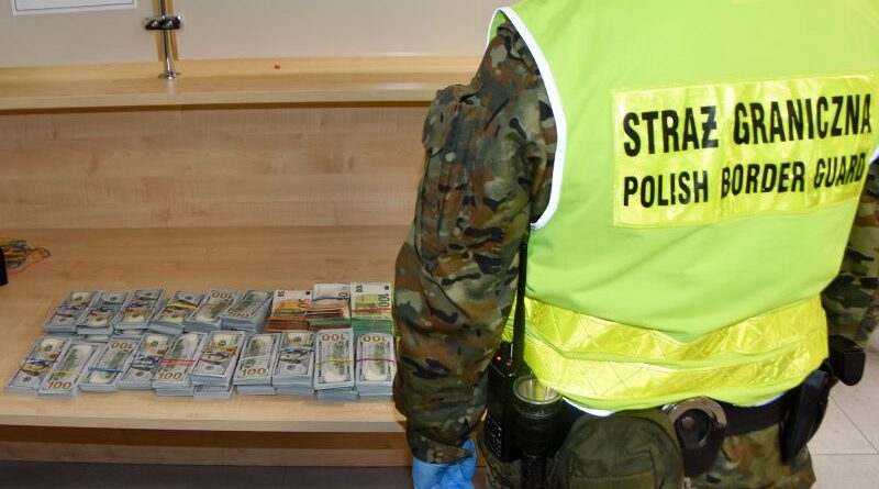 Z pomocą owczarka „Abi” wykryto ponad 1,3 mln złotych w bagażu podróżnej