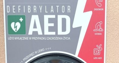 Nowy defibrylator AED w remizie OSP Malinówka