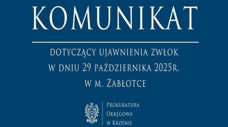 Znaleziono ciało 18-latka w podsanockich Zabłotcach – prokuratura bada okoliczności zdarzenia