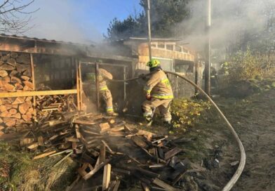 Pożar stolarni w Niebocku. Jedna osoba poszkodowana, w akcji 50 strażaków Pożar stolarni w Niebocku. Jedna osoba poszkodowana, w akcji 50 strażaków