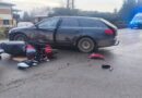 Nie ustąpił pierwszeństwa – motocyklista trafił do szpitala po porannym wypadku w Ustrobnej