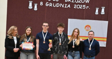 I LO Brzozów z brązem w Finale Wojewódzkim Licealiady w szachach drużynowych