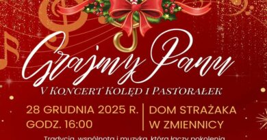 V Koncert Kolęd i Pastorałek „Grajmy Panu” w Zmiennicy