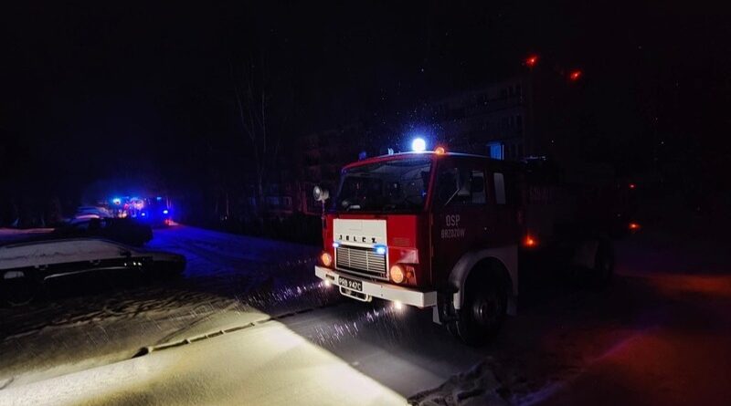 Zadymienie w bloku w Brzozowie. Interweniowała straż pożarna