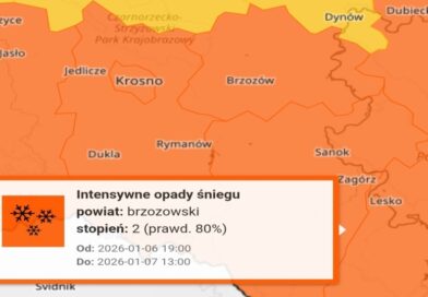 Intensywne opady śniegu na Podkarpaciu. IMGW ostrzega