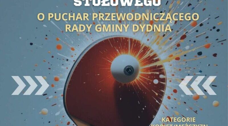 Turniej Tenisa Stołowego o Puchar Przewodniczącego Rady Gminy Dydnia już 8 lutego