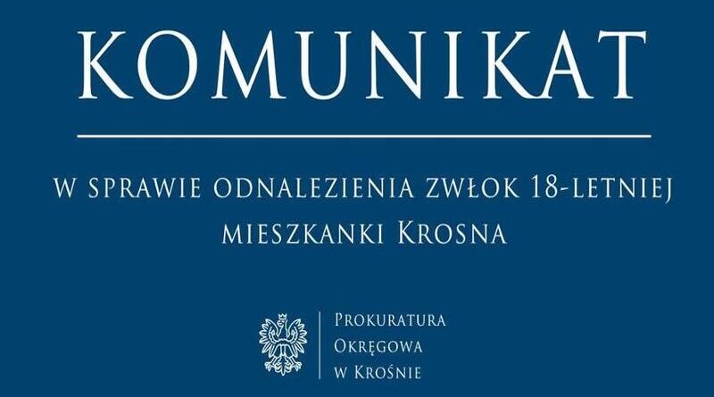 Krosno: wszczęto śledztwo w sprawie śmierci 18-letniej mieszkanki miasta