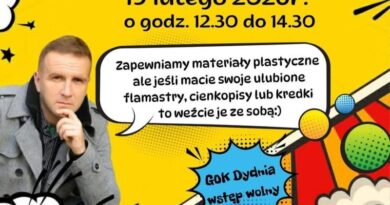 Komiksowe warsztaty ze Zbigniewem Masternakiem w Dydni