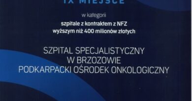 Szpital w Brzozowie ponownie w gronie najlepiej zarządzanych w Polsce