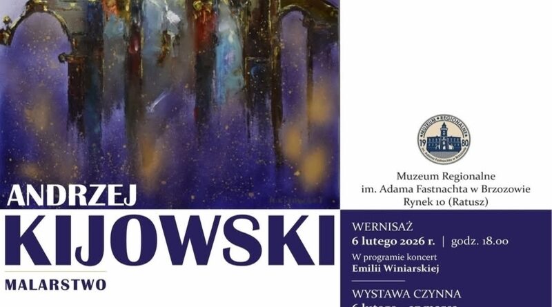 Wernisaż wystawy malarstwa Andrzeja Kijowskiego w Muzeum Regionalnym w Brzozowie