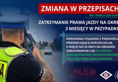 Surowsze przepisy od 3 marca 2026 r. – utrata prawa jazdy także poza obszarem zabudowanym