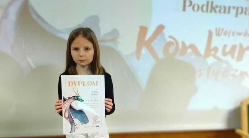 Uczennica z Woli Jasienickiej wśród laureatów konkursu „W świecie legend Podkarpacia”