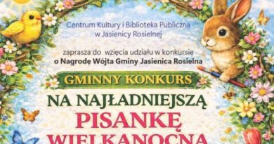 Konkurs na najładniejszą pisankę wielkanocną w Jasienicy Rosielnej