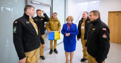 Wojewoda Podkarpacki z wizytą w nowej komendzie PSP w Brzozowie