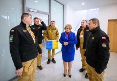 Wojewoda Podkarpacki z wizytą w nowej komendzie PSP w Brzozowie