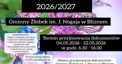 Wkrótce rusza rekrutacja do gminnego żłobka w Bliznem na rok 2026/2027