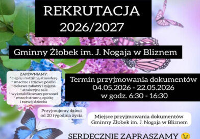 Wkrótce rusza rekrutacja do gminnego żłobka w Bliznem na rok 2026/2027