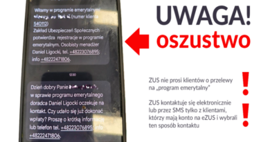 Uwaga na oszustów podszywających się pod ZUS – wyłudzają pieniądze od seniorów