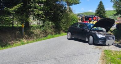 Pijany kierowca Audi wypadł z drogi w Grabownicy Starzeńskiej. Miał ponad 2 promile