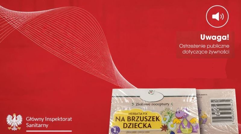 Groźne zanieczyszczenie w herbatce dla dzieci. GIS ostrzega konsumentów