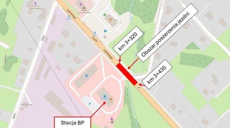 Od 25 maja tymczasowa organizacja ruchu na DK84 w Sanoku – prace przy stacji BP Od 25 maja tymczasowa organizacja ruchu na DK84 w Sanoku – prace przy stacji BP