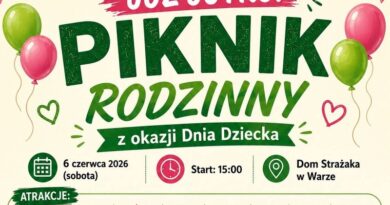 Rodzinny piknik z okazji Dnia Dziecka już w sobotę w Warze