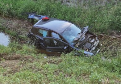Groźny wypadek na ul. Długiej w Iwoniczu. Samochód zakończył jazdę w rzece Groźny wypadek na ul. Długiej w Iwoniczu. Samochód zakończył jazdę w rzece