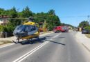 Potrącenie rowerzysty na DK28 w Besku. Na miejscu lądował śmigłowiec LPR