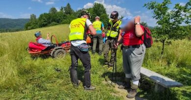 Pracowity weekend ratowników GOPR w Bieszczadach. Interwencje, akcja poszukiwawcza i dramatyczny upadek ze skarpy