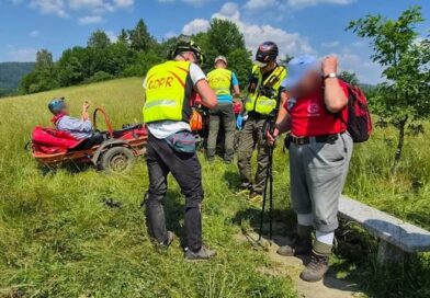 Pracowity weekend ratowników GOPR w Bieszczadach. Interwencje, akcja poszukiwawcza i dramatyczny upadek ze skarpy