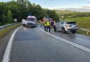 Motocyklistka przewróciła się na DK19 w Jasienicy Rosielnej. Na miejscu interweniowały służby
