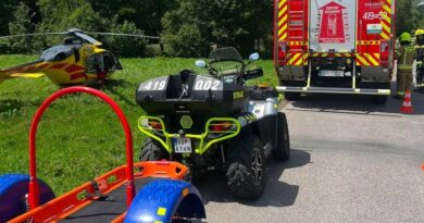 Wypadek podczas wycinki drzewa w Wesołej. 59-latek trafił do szpitala śmigłowcem LPR