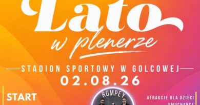 Lato w plenerze 2026 w Golcowej. Koncerty, atrakcje i pomoc dla mieszkańca gminy Lato w plenerze 2026 w Golcowej. Koncerty, atrakcje i pomoc dla mieszkańca gminy
