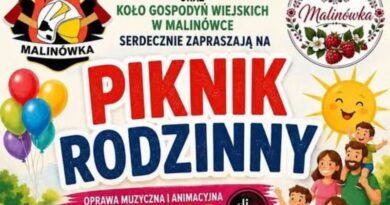 Piknik Rodzinny w Malinówce. Atrakcje dla całych rodzin i wsparcie dla strażaków