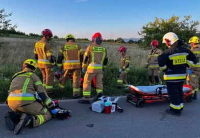 81-letni kierowca potrącił rowerzystę w Zręcinie. Poszkodowany trafił do szpitala