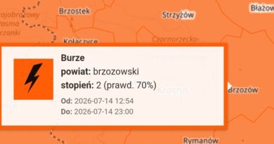 Alert pogodowy dla Podkarpacia. Burze z ulewami, silnym wiatrem i gradem Alert pogodowy dla Podkarpacia. Burze z ulewami, silnym wiatrem i gradem