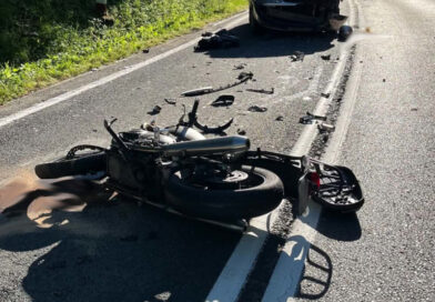 Tragiczny wypadek w Wujskiem. Nie żyje 48-letni motocyklista