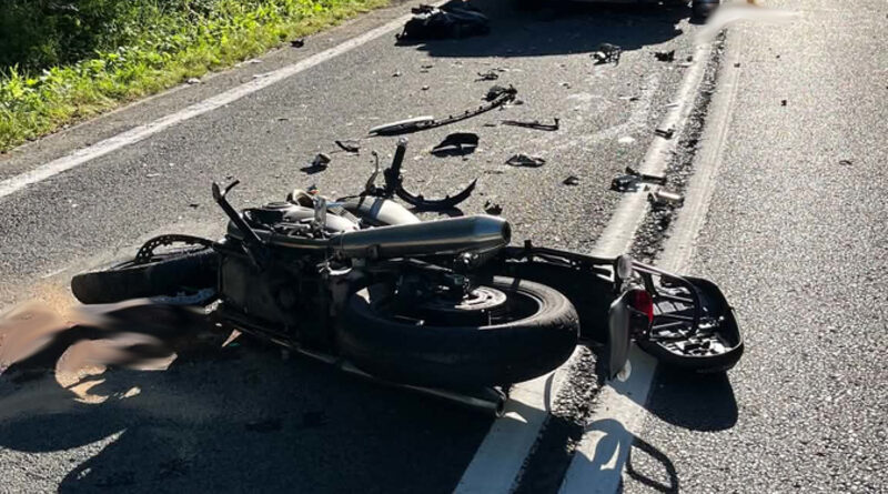 Tragiczny wypadek w Wujskiem. Nie żyje 48-letni motocyklista