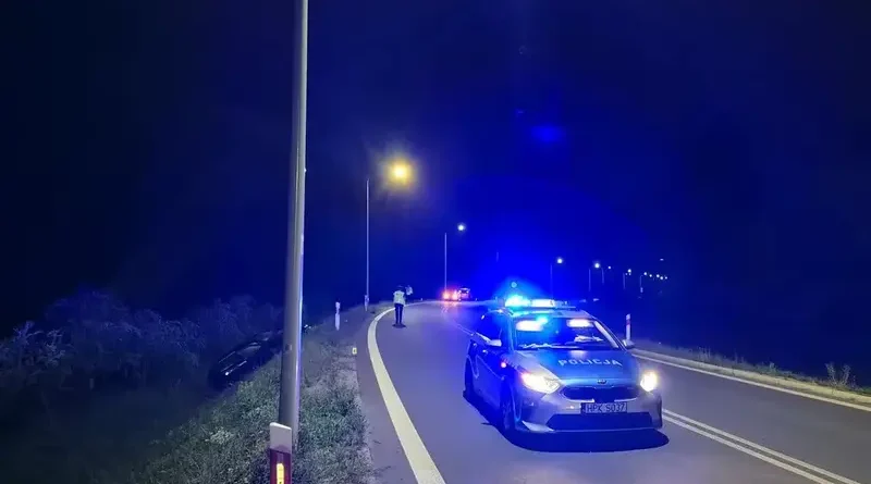 Wypadek w Sanoku. Kierowca miał 1,5 promila, pasażerka prawie 3
